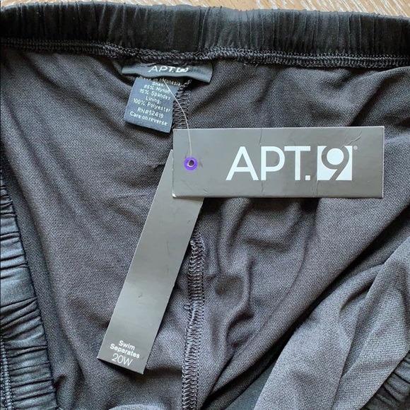 APT. 9 Plus Size Black Swim Shorts 22W - Picture 3 of 5